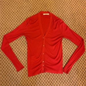 Lightweight red Prada cardigan